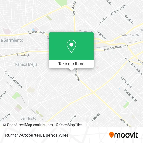 Rumar Autopartes map