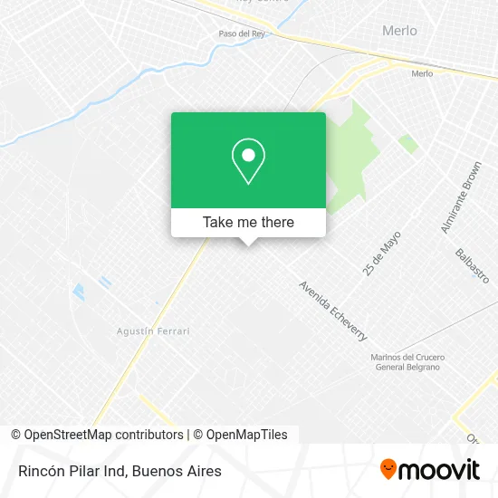 Rincón Pilar Ind map