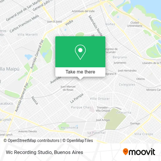 Wc Recording Studio map
