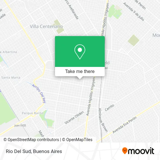 Rio Del Sud map