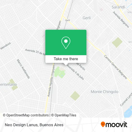 Neo Design Lanus map