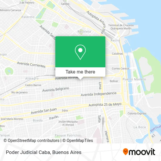 Poder Judicial Caba map