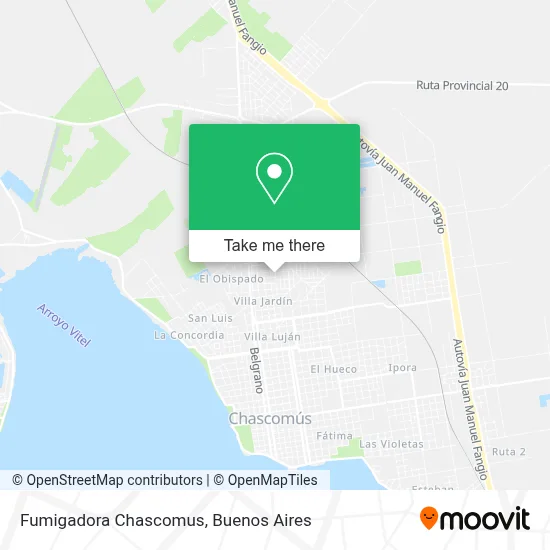 Fumigadora Chascomus map