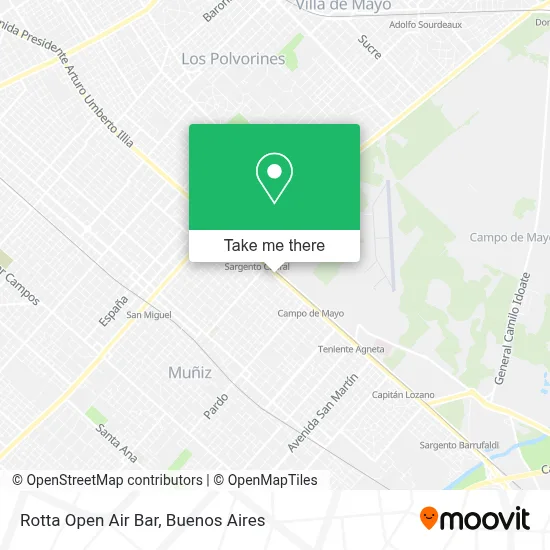 Rotta Open Air Bar map
