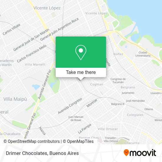 Drimer Chocolates map