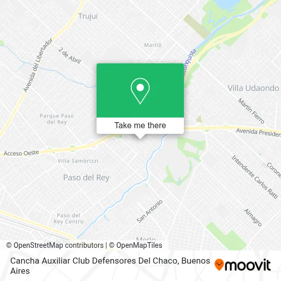 Cancha Auxiliar Club Defensores Del Chaco map