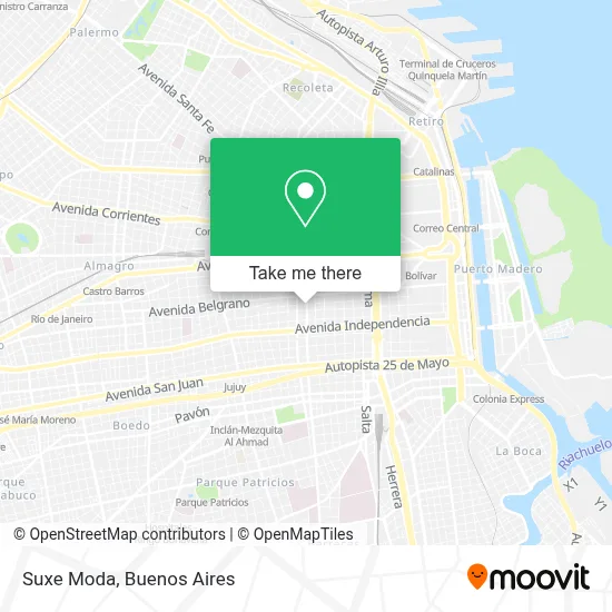Suxe Moda map