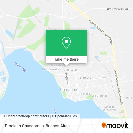 Proclean Chascomus map