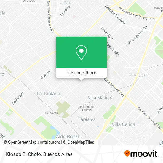 Kiosco El Cholo map