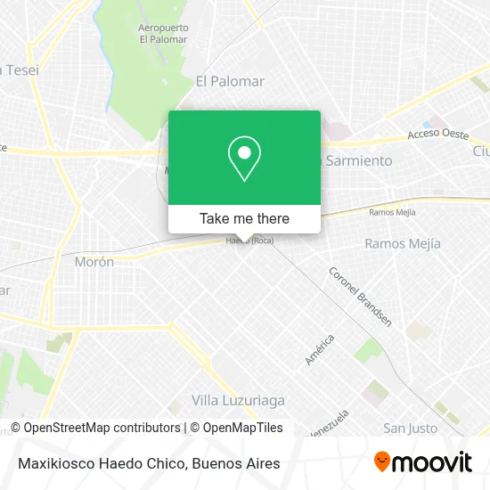 Maxikiosco Haedo Chico map