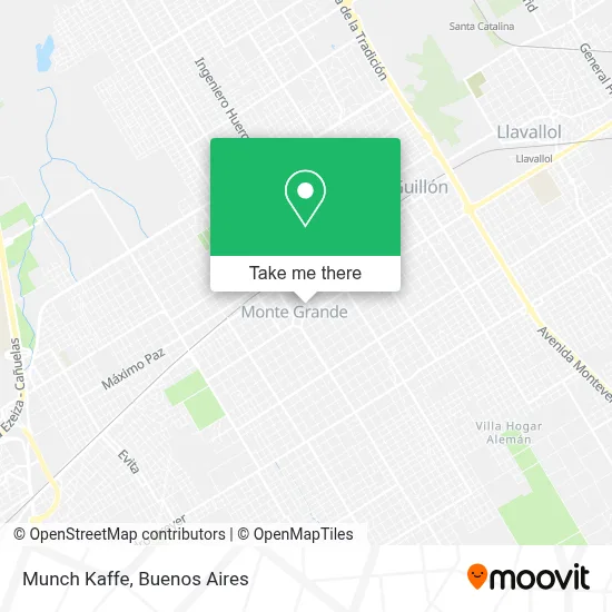Munch Kaffe map