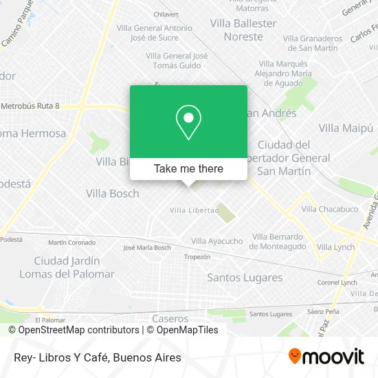 Rey- Libros Y Café map