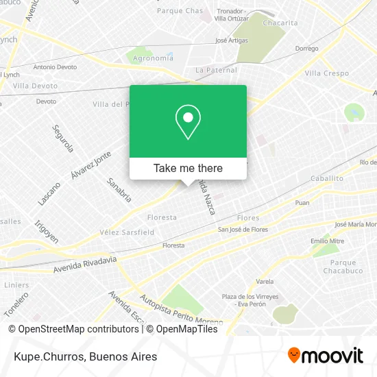 Kupe.Churros map