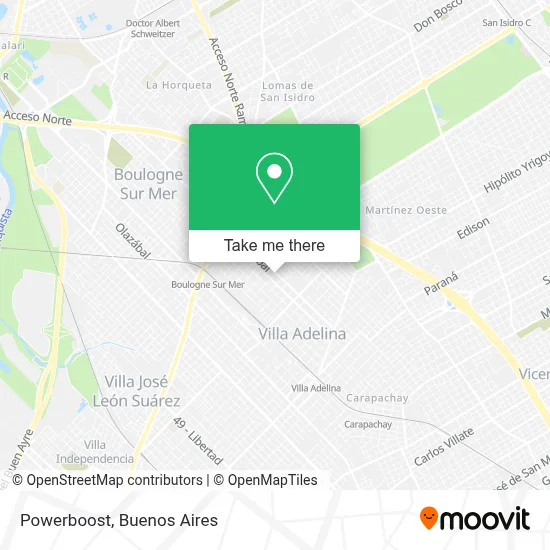 Powerboost map