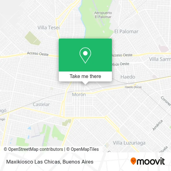 Maxikiosco Las Chicas map