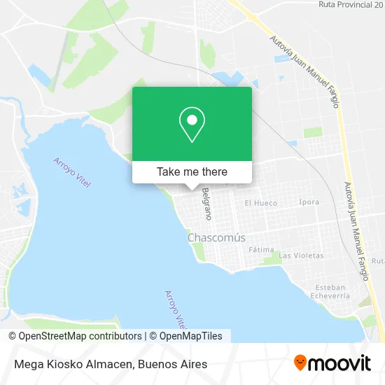 Mega Kiosko Almacen map