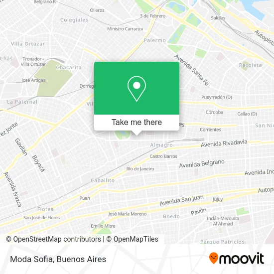 Moda Sofia map