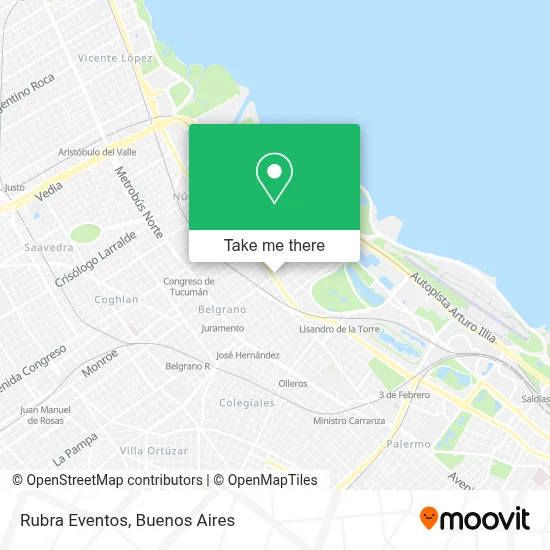 Rubra Eventos map
