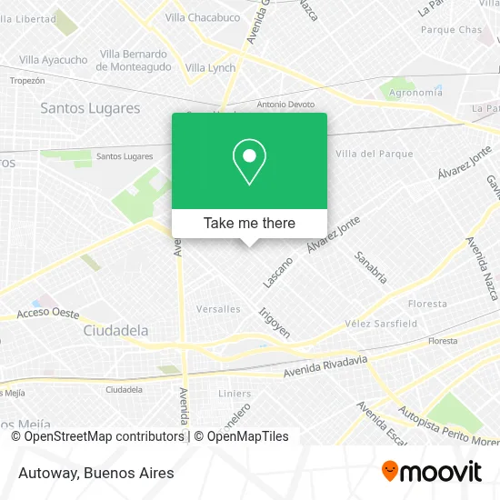 Autoway map