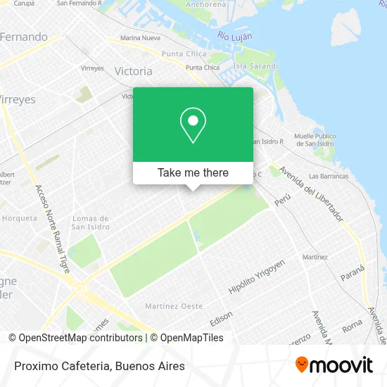 Proximo Cafeteria map