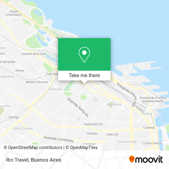 Rci Travel map