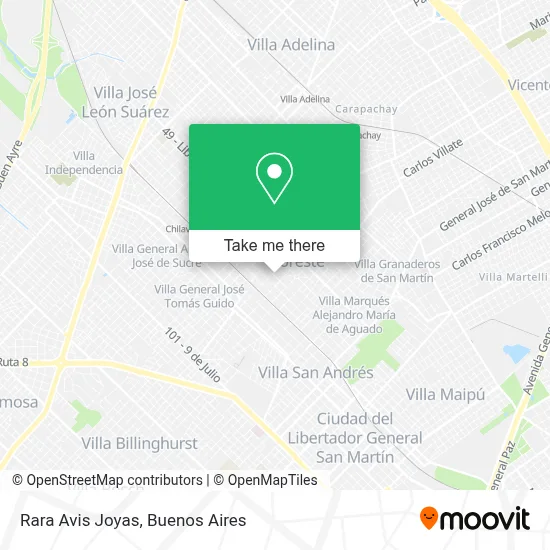 Rara Avis Joyas map