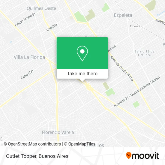 Outlet Topper map