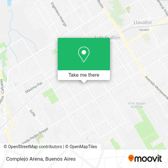 Complejo Arena map