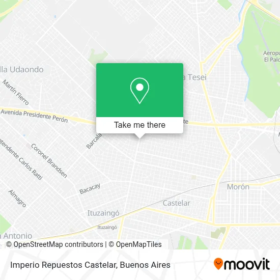 Imperio Repuestos Castelar map
