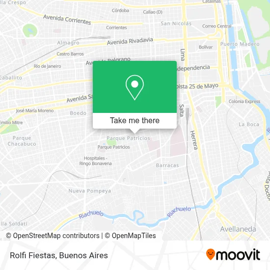 Rolfi Fiestas map