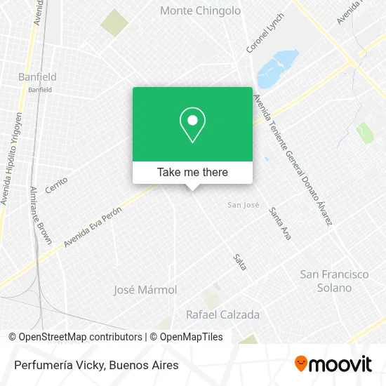 Perfumería Vicky map