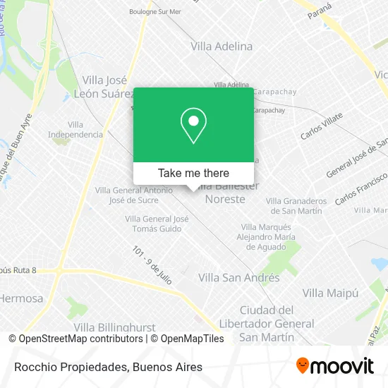 Rocchio Propiedades map