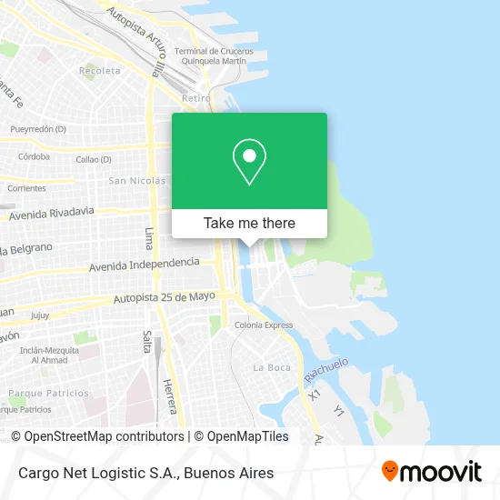 Cargo Net Logistic S.A. map
