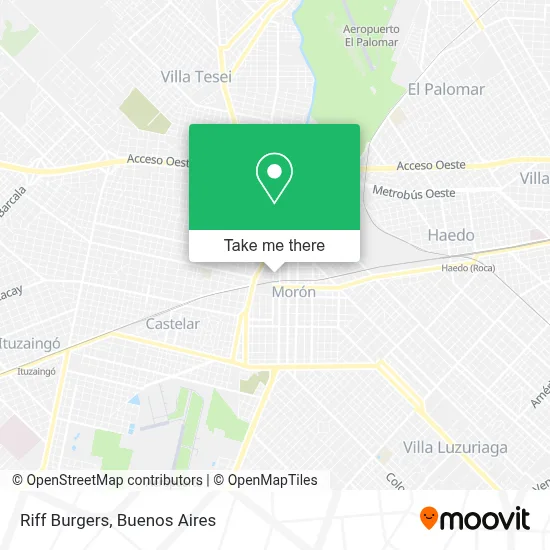 Riff Burgers map