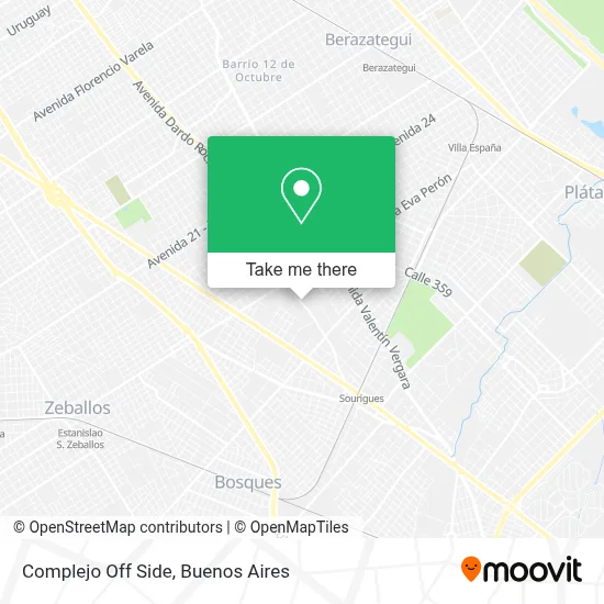 Complejo Off Side map