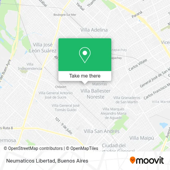 Neumaticos Libertad map