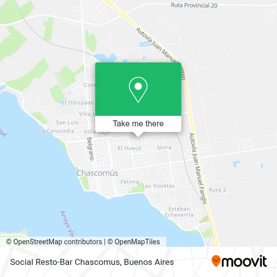 Social Resto-Bar Chascomus map