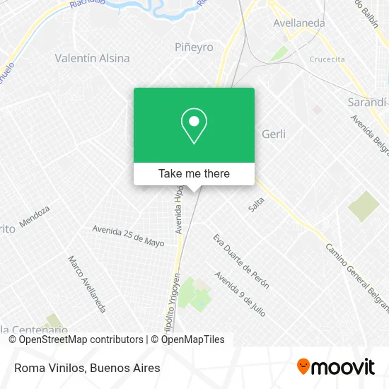 Roma Vinilos map