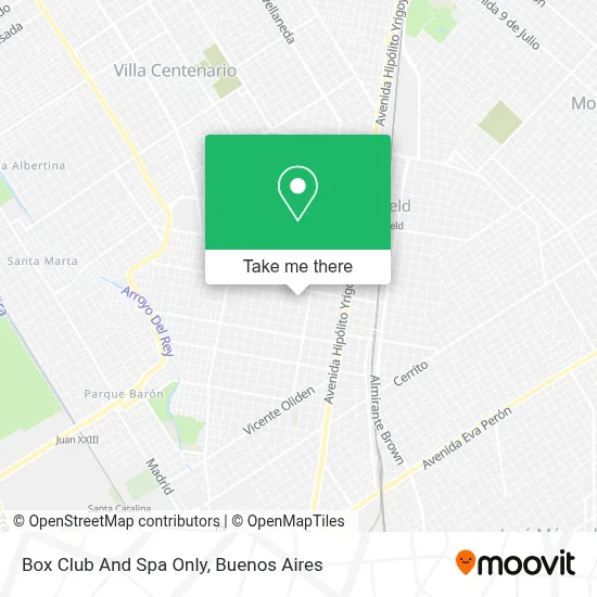 Box Club And Spa Only map