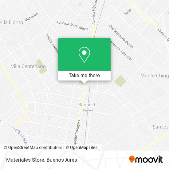 Materiales Store map