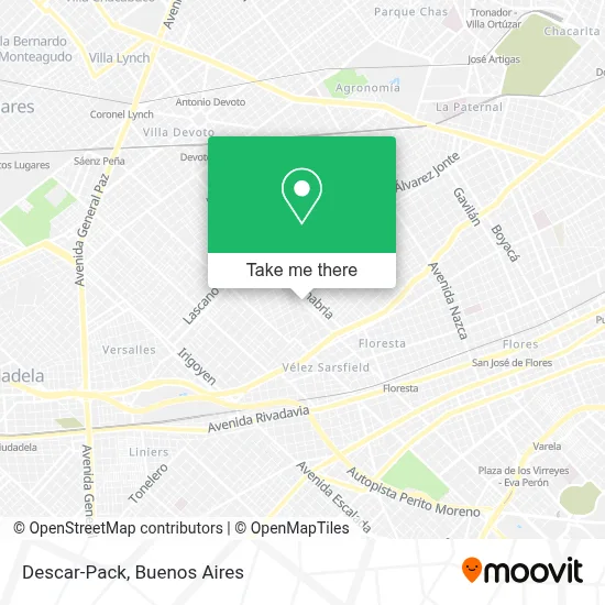 Descar-Pack map