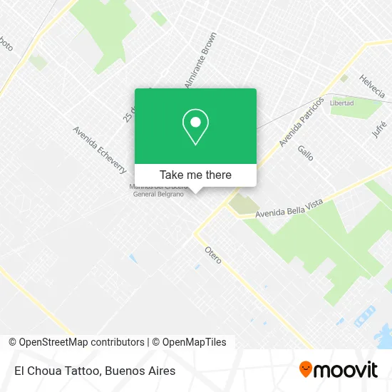 El Choua Tattoo map