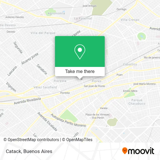 Catack map