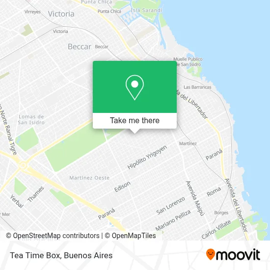 Tea Time Box map