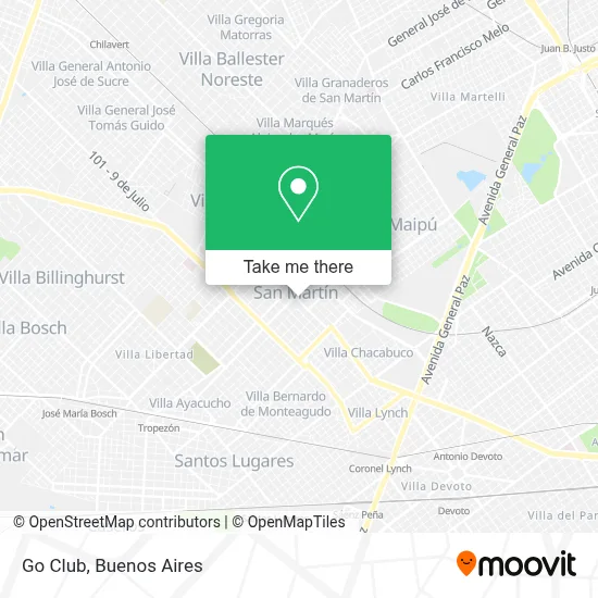 Go Club map