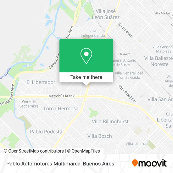 Pablo Automotores Multimarca map