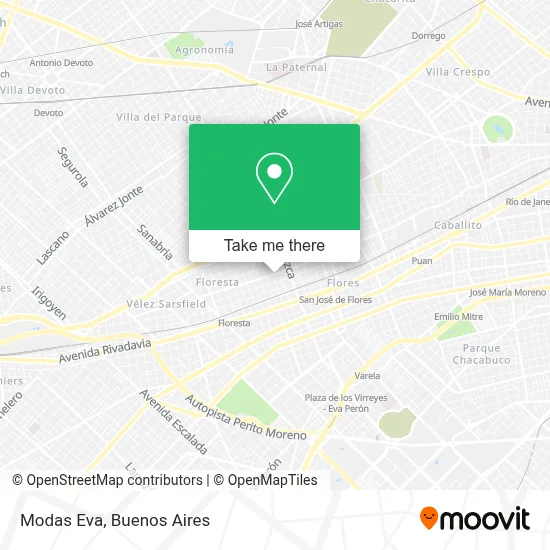 Modas Eva map