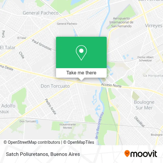 Satch Poliuretanos map