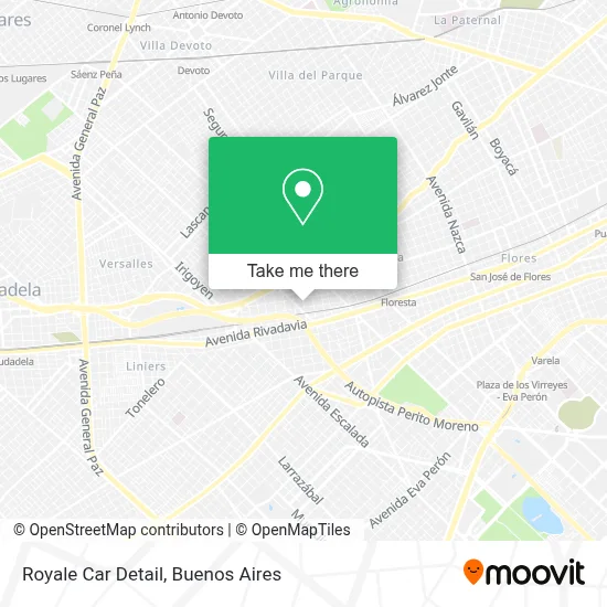 Royale Car Detail map