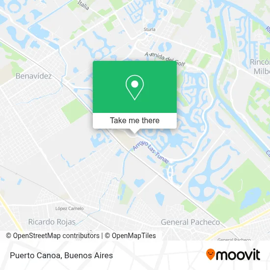 Puerto Canoa map